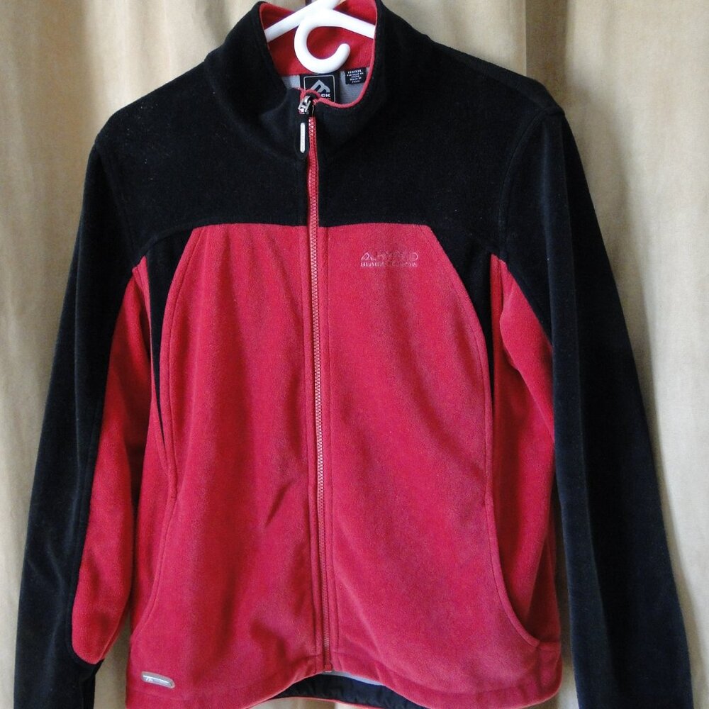Vintage Black Mountain Women's Fuchsia Zip Up Fleece, XXL
